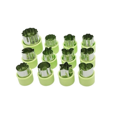 

12pcs Mini Cookie Pie Vegetable fruit Cutter tools accessories with bear stars rabbits mushrooms strawberry Heart cookie cutter shapes
