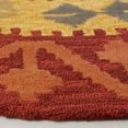 thumbnail image 3 of SAFAVIEH Aspen Edna Tribal Area Rug, Red/Gold, 7' x 7' Round, 3 of 7