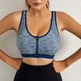 thumbnail image 2 of asdoklhq Bras for Women Womens Plus Size Clearance $5,Women's Zip Front Sports Bra Wireless Post-Surgery Bra Active Yoga Sports Bras, 2 of 5