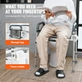thumbnail image 5 of Vevor SJLDSJGMTZDLV1SLQV0 19.3-25.2 in. Raised Toilet Seat, 5 of 5