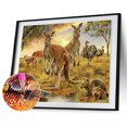 thumbnail image 2 of 5D DIY Diamond Painting Kits Full Square Drill Canguros Mosaico Wall Picture Art Sywqhk Decoración hogareña, 2 of 9