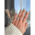 thumbnail image 5 of ESTE ORIGIN 2.00Ct East-West Emerald Cut Moissanite Solitaire Engagement Ring – Hidden Halo in 18K White Gold for Women US 9, 5 of 8