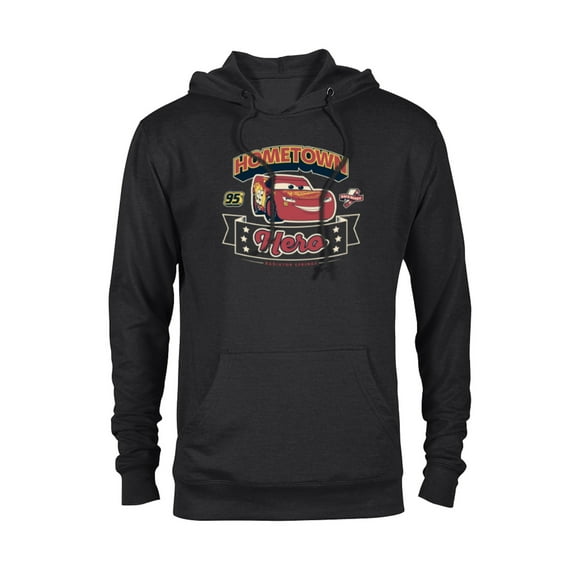 Disney and Pixar’s Cars Lightning McQueen 95 Hometown Hero - Pullover Hoodie for Adults - Customized-Black
