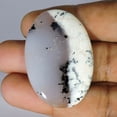 thumbnail image 2 of 46.80Cts Natural Sky Blue & White Dendrite Opal Oval Cabochon Loose Gemstone, 2 of 4