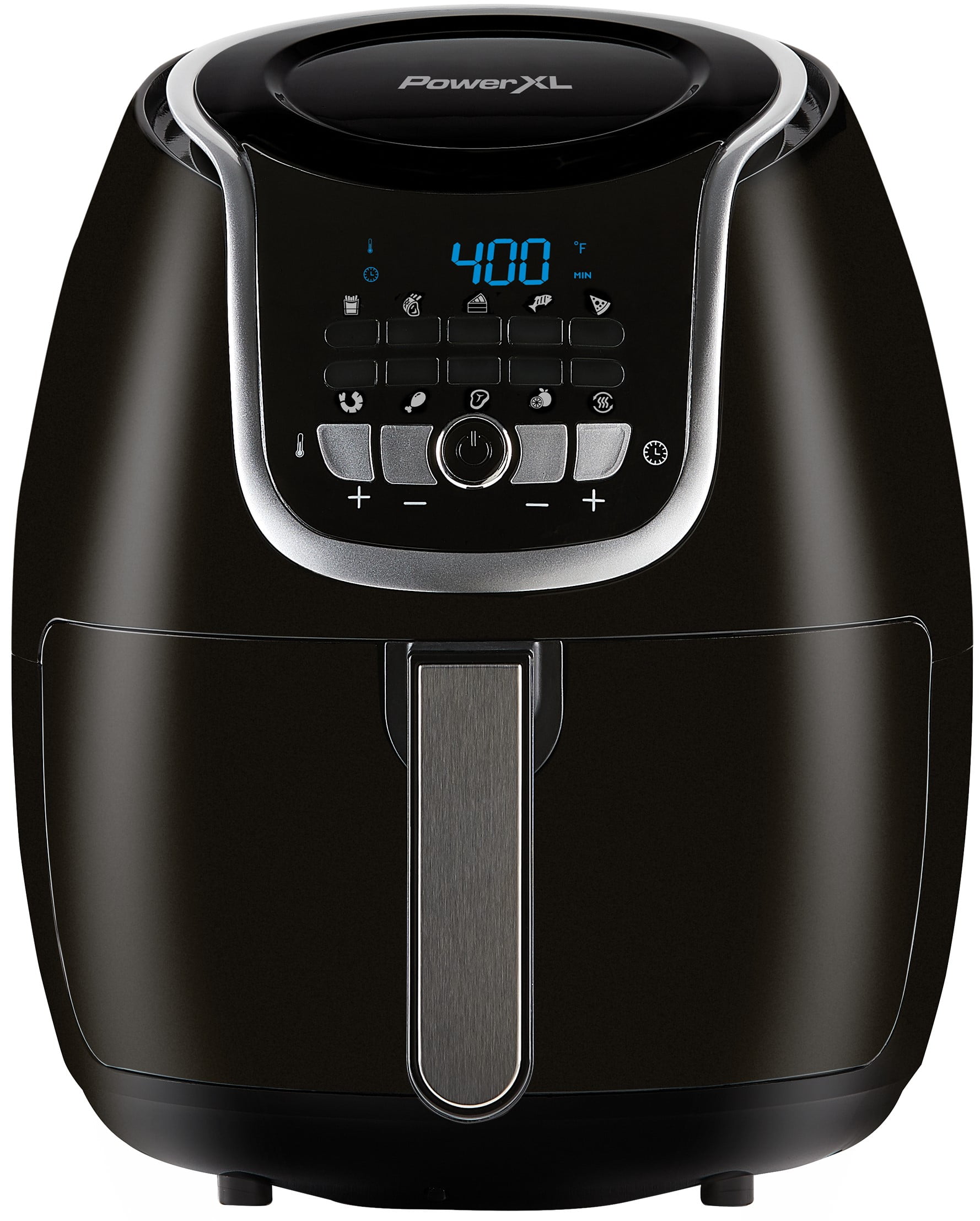 PowerXL Vortex Air Fryer Plus 5 Quart Capacity, Black, 1500 Watts