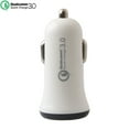 thumbnail image 4 of Adaptive Fast Charger Kit Compatible with Lenovo Phab 2 Pro Devices-[Car Charger+5 FT Micro USB Cable]-AFC uses Dual voltages for up to 50% Faster Charging!-White, 4 of 9