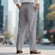 thumbnail image 4 of Ceisia Men's Relaxed Straight Retro Gift Striped Cotton Dress Pants Soft Structured Thin Striped Multi-Color, 4 of 9