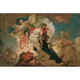 thumbnail image 2 of Franz Anton Maulbertsch 24x17 Gold Ornate Framed and Double Matted Museum Art Print Titled - Victory of St. Jakob Von Compostela Over the Saracenes in the Battle of Clavigo (1764), 2 of 4