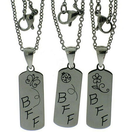 hallmark connections pendants bff stainless piece steel walmart