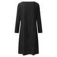 thumbnail image 5 of Sngxgn Women's Turtleneck Sweater Dress Long Sleeve Ribbed Knit Stretch Midi Bodycon Dresses(Black,S), 5 of 5