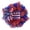 Multicolor-5, variant on Dxssxc Patriotic Wreath, Independence Day Door Hanging with Stars, Red White and Blue Wall Decoration for 4th of July, Outdoor Courtyard or Indoor Festival Party Decor