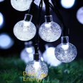 thumbnail image 3 of Led Solar Bubble Ball Light String Crystal Ball String Light Outdoor Courtyard Waterproof Christmas Lawn Holiday Lights, 3 of 5