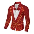 thumbnail image 2 of MaFYtyTPR Valentine's Day Men's Shirts Long Sleeve Lapel Collar Creative Printed Button Shirt Top for Man Red L, 2 of 5