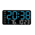 thumbnail image 3 of Reloj despertador digital Gloria reloj Eléctrico atenuador versátil 12/24 horas LED escritorio dormitorio Luz azul, 3 of 9