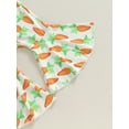 thumbnail image 7 of Toddler Baby Girl Easter Outfit 3M 12M 18M 2T 3T 4T Short Sleeve T-Shirts Carrot Print Flare Pants Headband 3Pcs Summer Clothes Set, 7 of 7