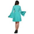 thumbnail image 4 of Moomaya Robe Courte Imprimée pour Femmes Tenue Décontractée Manches Évasées Vêtements d'Été, 4 of 6