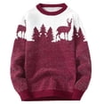 thumbnail image 2 of Qertyioot Chandails de Noël pour Femmes Col Rond, Chandail Décontracté Automne/hiver à Manches Longues pour Hommes, 2 of 6