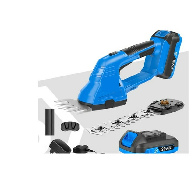 2 In 1 Electric Hedge Trimmer 20V Cordless Lawn Mower Battery Pruner Garden Tools Shears Shrub Trimmer For Grass ,Easy to Use