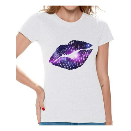 Awkward Styles Galaxy Shirt Galaxy 80s Lips T shirt 80s T Shirt Retro Vintage Rock Concert T-Shirt 80s Costume 80s Clothes for Women 80s Outfit 80s Party Girl 80s Accessories