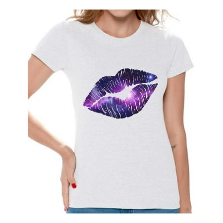 Awkward Styles Galaxy Shirt Galaxy 80s Lips T shirt 80s T Shirt Retro Vintage Rock Concert T-Shirt 80s Costume 80s Clothes for Women 80s Outfit 80s Party Girl 80s (Best Clothes To Wear To A Concert)