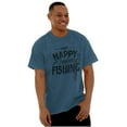 thumbnail image 5 of Fishing Funny Happy Angler Fishermens Men's Graphic T Shirt Tees Brisco Brands S, 5 of 6