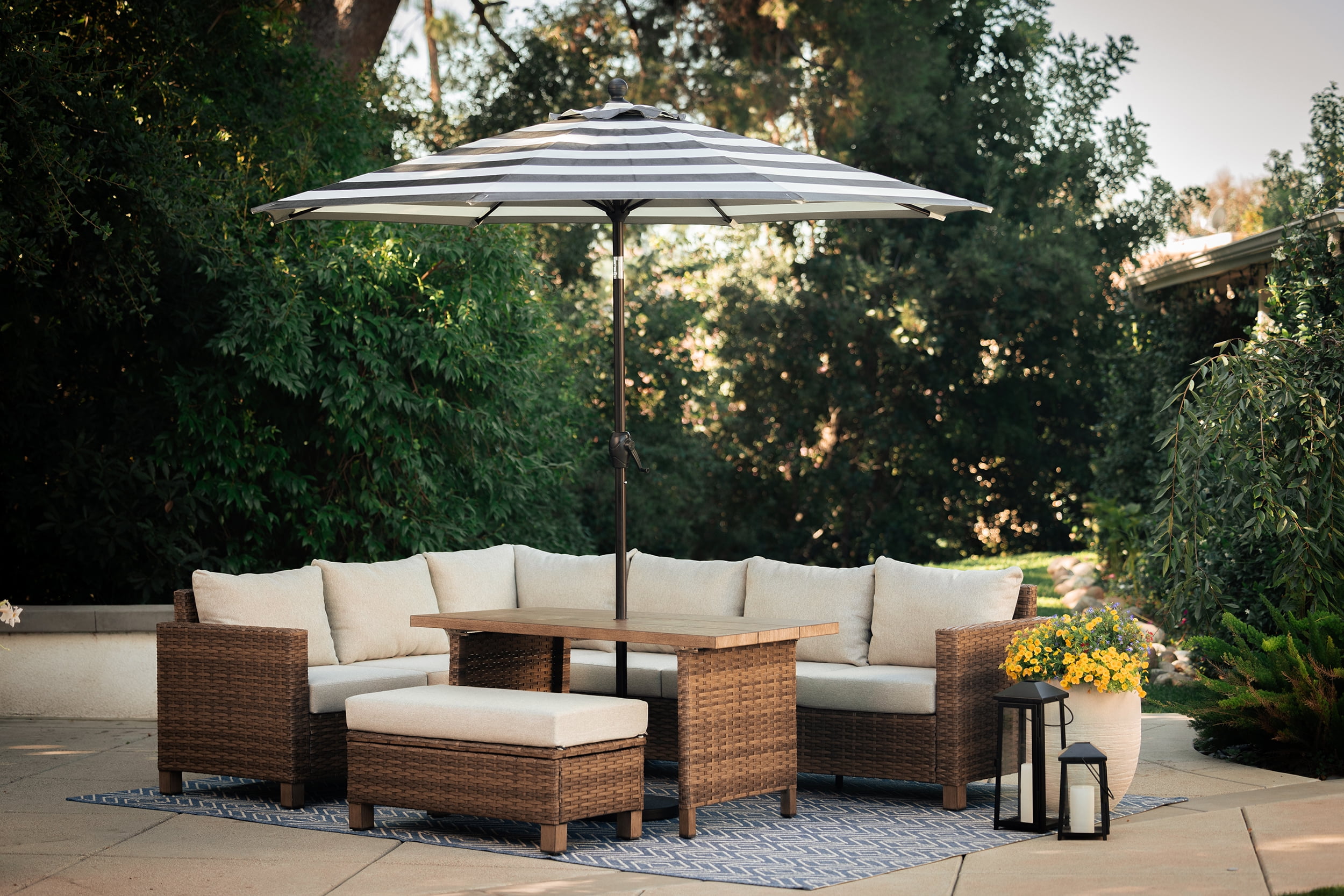 Better Homes Gardens Brookbury 4 Piece Wicker Morocco Ubuy