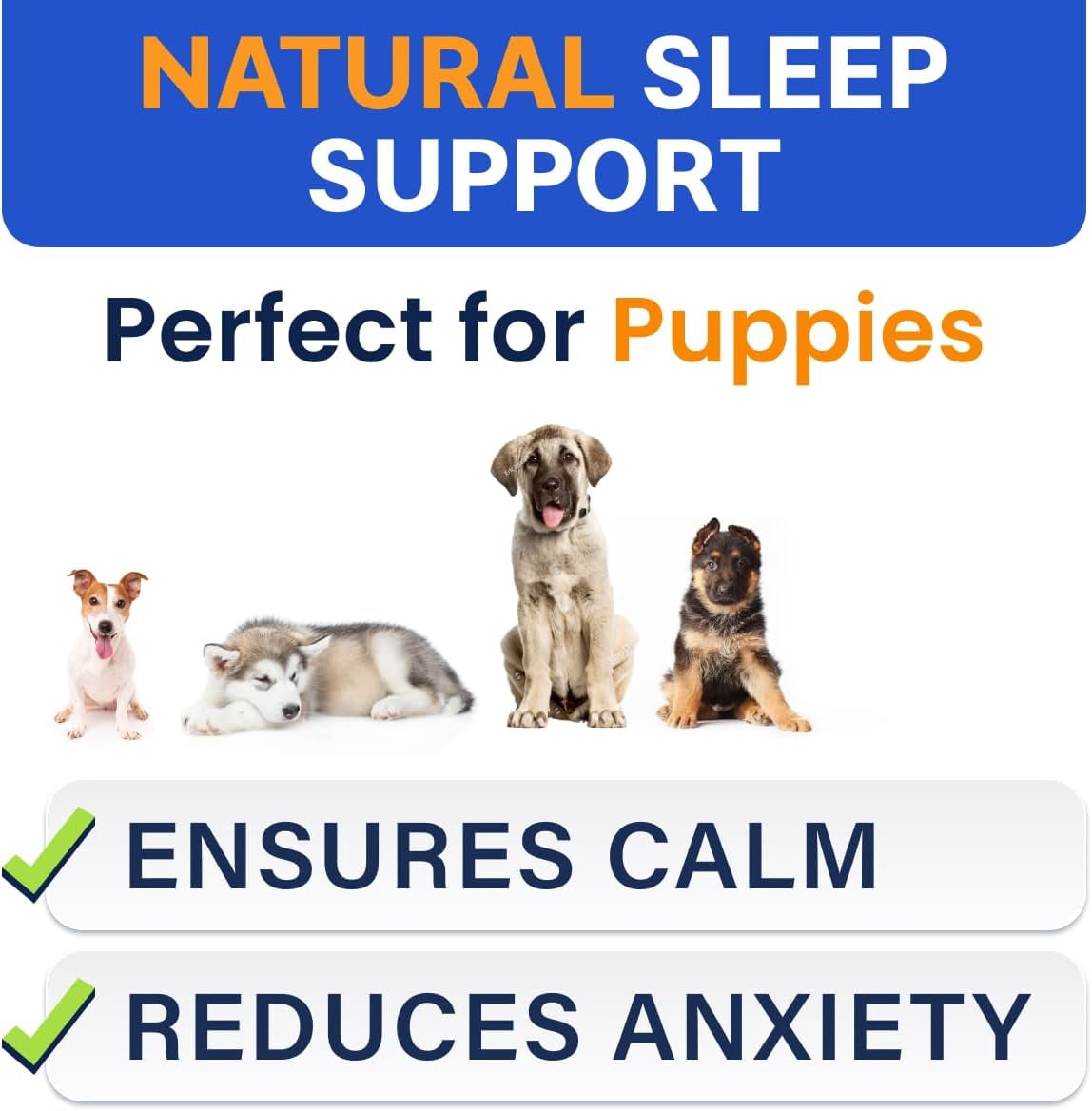 BARK&SPARK Extra Strength Melatonin Calming Chews for Dogs Sleep - 6mg Dog Melatonin Chews for Small & Large Dogs, Puppy Melatonin Treats - Calming Aid for Dogs - Medium Doggie Sleeping Pills - 120ct