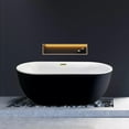 thumbnail image 2 of 59" Streamline N801GLD Soaking Freestanding Tub and Tray With Internal Drain, 2 of 11