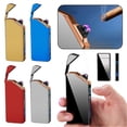 thumbnail image 2 of USB Rechargeable Plasma Dual Arc Lighter, Fingerprint Sensor Windproof Flameless Metal Lighter for Men Gift, 2 of 5