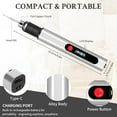 thumbnail image 2 of Wiher Engraving Pen with 30 Bits, Mini Electric DIY Engraver Cordless Rotary Tools Portable Engraving Pen for Metal, Wood, Glass and Plastic, Jewelry (Silver), 2 of 7
