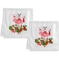 thumbnail image 2 of GZHJMY Pink Flamingo Merry Christmas Happy New Year Towels 100% Cotton Hand Towels for Bathroom 16 x 30 inch, Absorbent Soft & Skin-Friendly, 1 Piece Wash Cloths, 2 of 6
