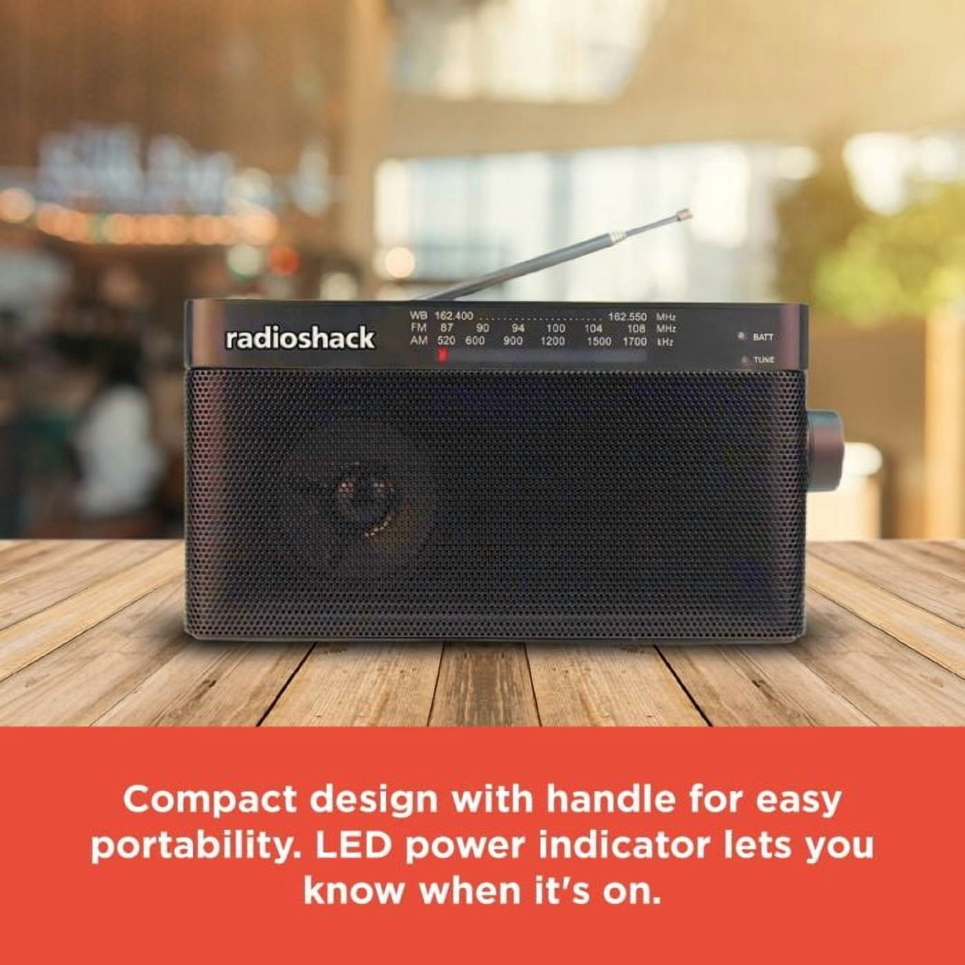 RadioShack Portable AM/ FM Radio with Weather Band and Handle 1202273