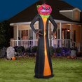 thumbnail image 2 of Halloween Yard D cor, Faucheuse Gonflable Citrouille -72140, 2 of 2