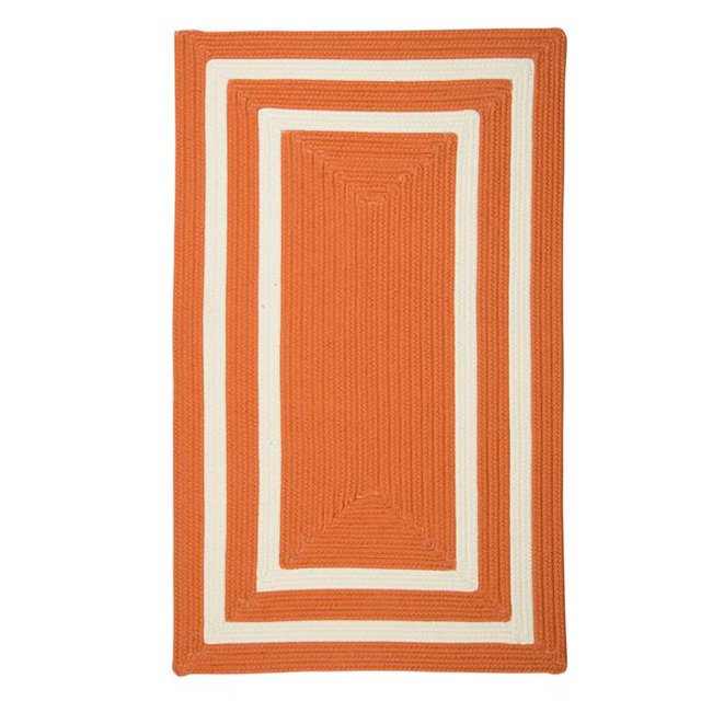 Colonial Mills PY41R060X084R 5 x 7 ft. La Playa Stain-Resistant Rug, Tangerine
