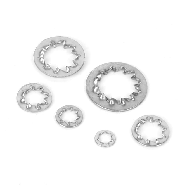 Serrated Lock Washers Assortment Kit, Practical High Strength Internal Serrated Washers With Storage Box For Industry For Professiona Use