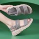 thumbnail image 1 of Sandalias Mujeres Wedge Open Toe Anti Slip para viajes al aire libre (37) Gray, 1 of 9
