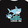 thumbnail image 4 of Inktastic My Great Grandma Loves Me with Cute Sharks Boys or Girls Long Sleeve Toddler T-Shirt, 4 of 5