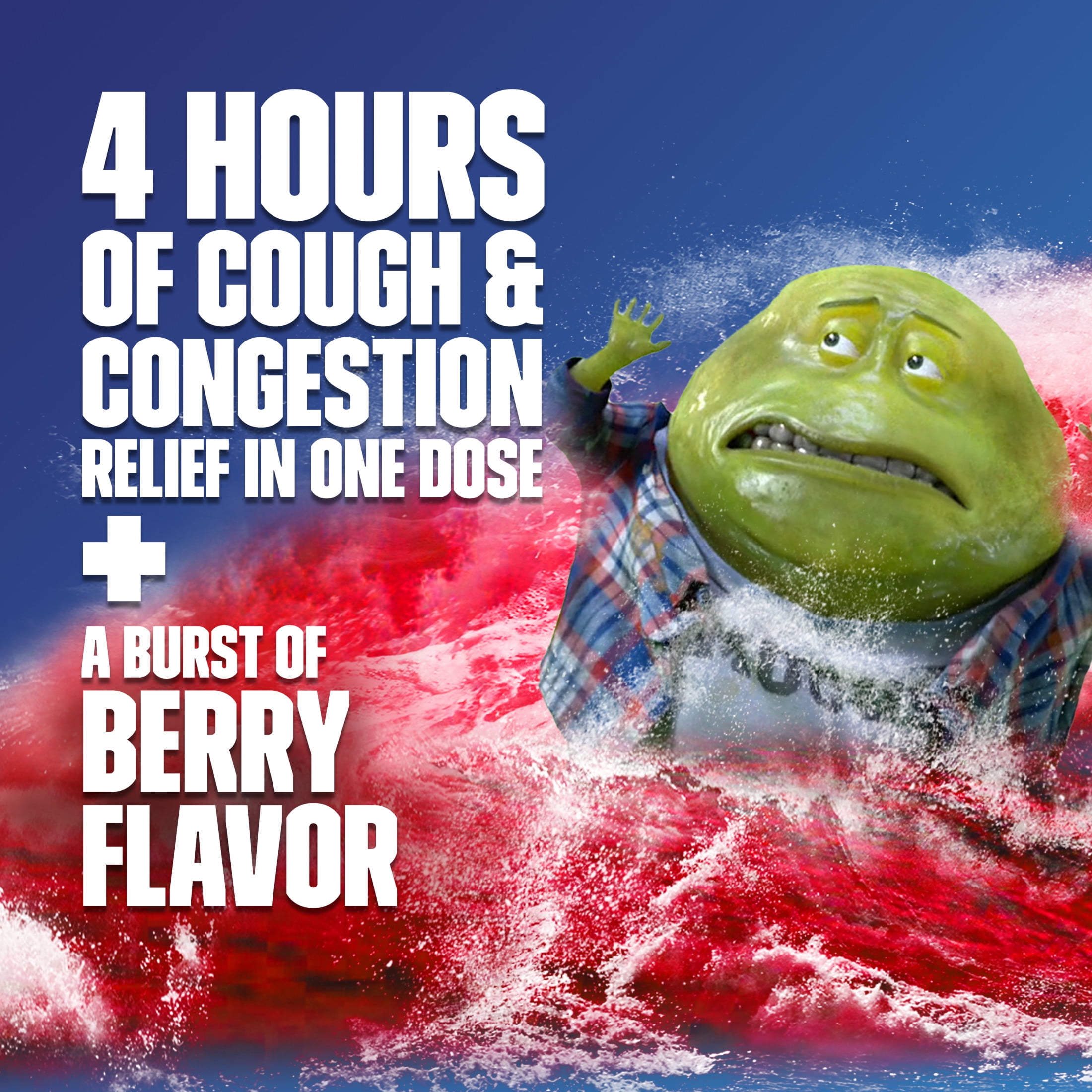 Mucinex Fast-Max Severe Congestion & Cough Medicine, OTC Sinus/Nasal Decongestant, Expectorant, 6 fl oz