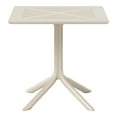 thumbnail image 5 of WestinTrends Playa 31.5" Square Plastic Outdoor Patio Dining Table for 4, Sand, 5 of 6