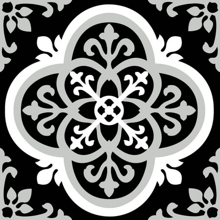 FloorPops Damascus Peel & Stick Floor Tiles 10 Tiles/10 sq. ft.