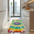 thumbnail image 4 of Rainbow Tie Dye Mandala Pattern Kitchen Rug Mat,Kitchen Runner Rugs Non Skid Washable,Decorative Kitchen Floor Mats for Kitchen,Sink,Laundry,17"x47.2", 4 of 7