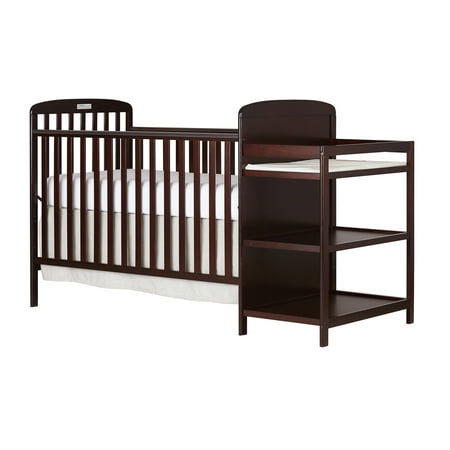 Dream On Me Anna 3-in-1 Full Size Crib and Changing Table Combo in Cherry