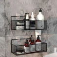 thumbnail image 2 of Wall Mounted Storage Shelf for Living Room and Bathroom Organization with Perforated Design, 2 of 6
