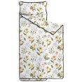 thumbnail image 2 of Pioneer Flower Floral Print Pattern Teens Toddler Nap Mat with Pillow, Sleeping Mat Bag for Preschool Daycare 59"x22", 2 of 6