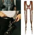 thumbnail image 2 of Yammee Camera Strap Accessories for Travel Double Shoulder Leather Harness Camera Gear, 2 of 6
