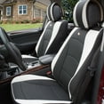 thumbnail image 2 of FH Group Ultra Comfort High Grade Leather Seat Covers For Car Truck SUV Van - Full Set, 2 of 8