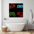 thumbnail image 6 of Wall Art Prints, Game Controller Framed Canvas Prints for Bedroom Living Room Bathroom Office, Modern Art Gaming Handheld Black Gallery Wrap Wall Art Poster for Gifts Home Decor 16"x16", 6 of 9