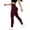 Wine, variant on PYGNJK Women's Lifting Jeans Trendy High Waisted Stretchy Skinny Jeggings Tummy Control Denim Pants With Mutil Pockets