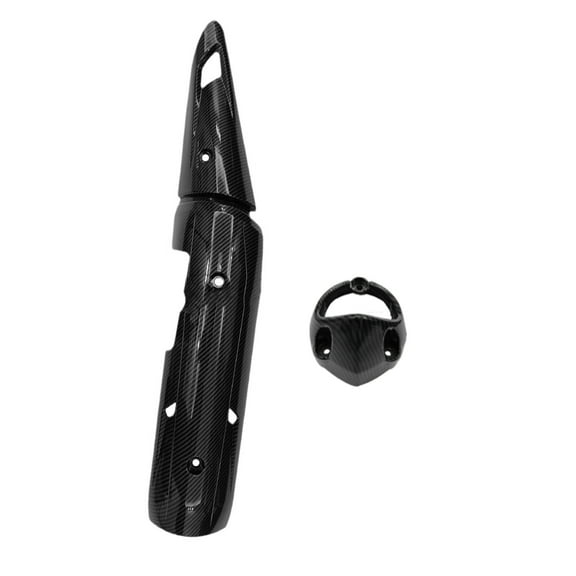 Lightweight ABS Motorcycle Exhaust Shield Anti Scorching Guard Carbon Fiber Finish Exhaust Pipe Protections for Y15ZR