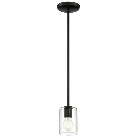 Access Lighting 62585LEDDLP-MBL-CLR 4 in. 8W Oslo LED Pendant, Matte Black